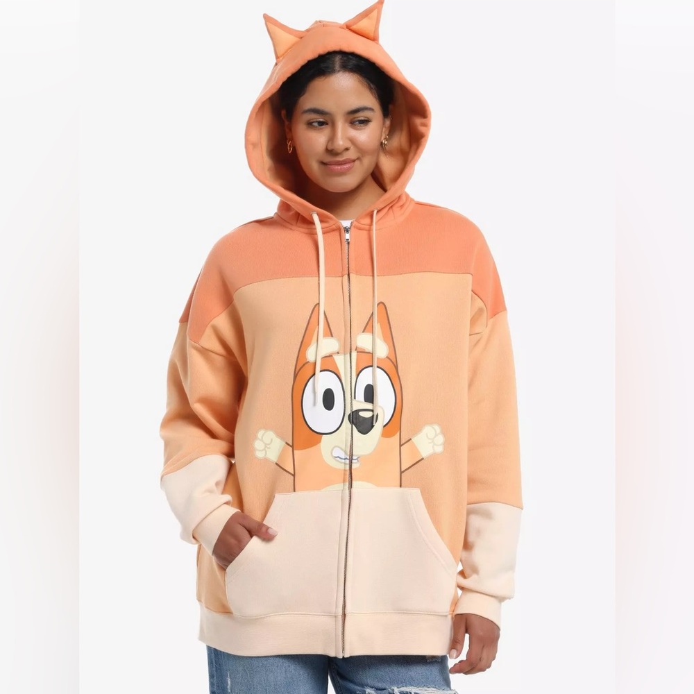 Bluey Bingo Figural Hoodie Hot‎ Topic